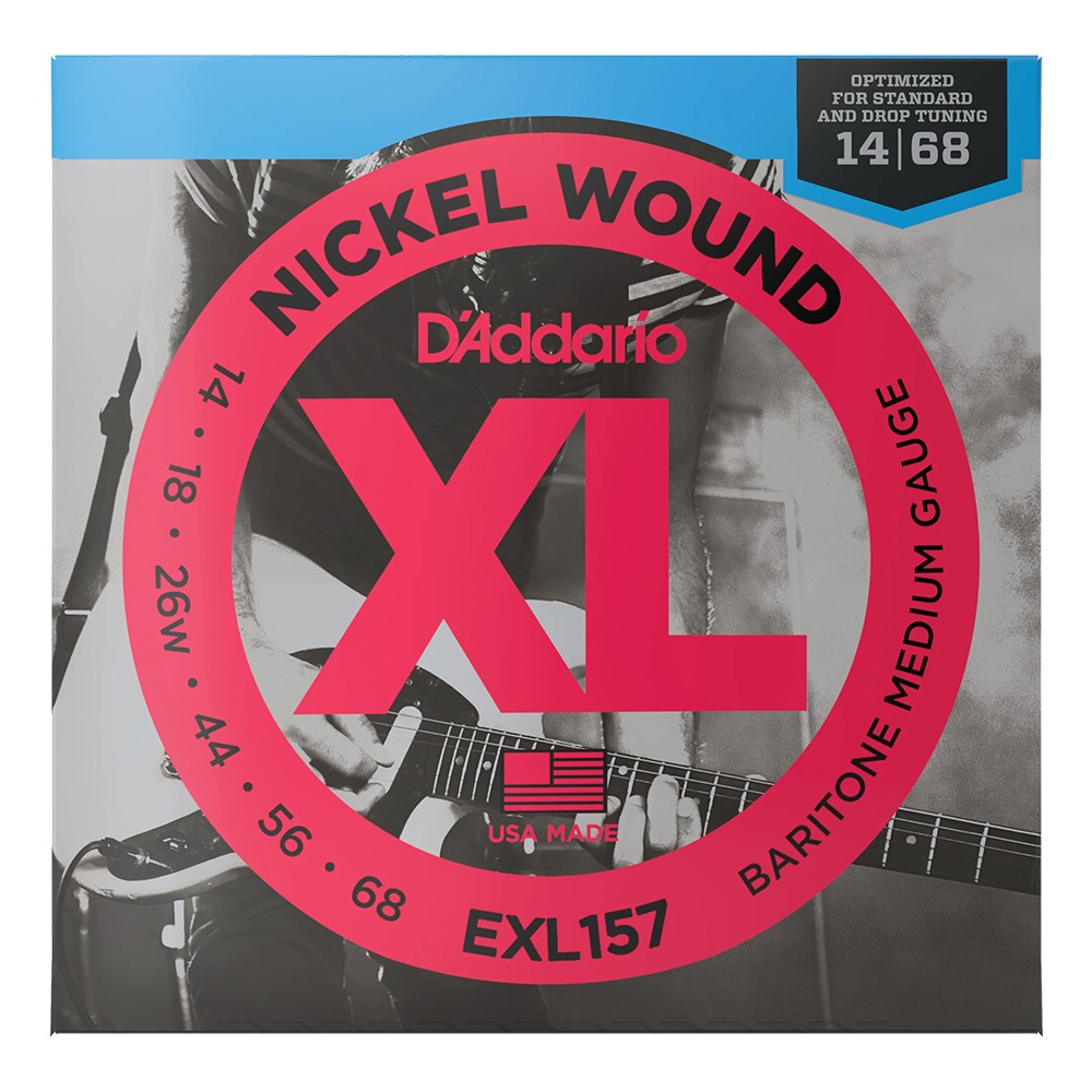 다다리오  EXL157 니켈 라운드 와운드 (014-068) 미디엄 / 바리톤 일렉 기타줄