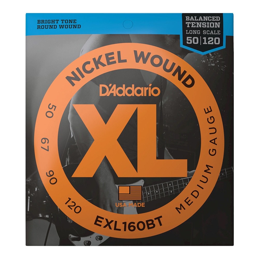다다리오 EXL160BT 니켈 라운드 와운드 (050-120) 밸런스 텐션 미디엄 / 베이스 기타줄