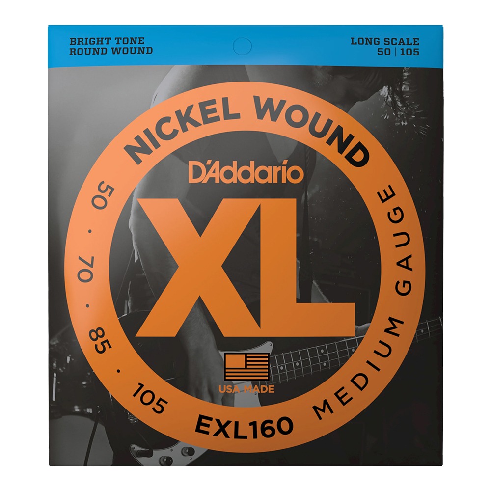 다다리오 EXL160 니켈 라운드 와운드 (050-105) 미디엄 / 베이스 기타줄