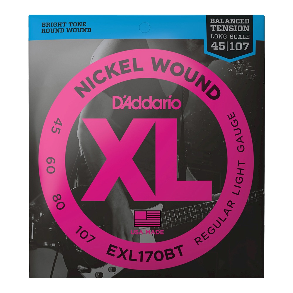 다다리오 EXL170BT 니켈 라운드 와운드 (045-107) 밸런스 텐션 레귤러 라이트 / 베이스 기타줄