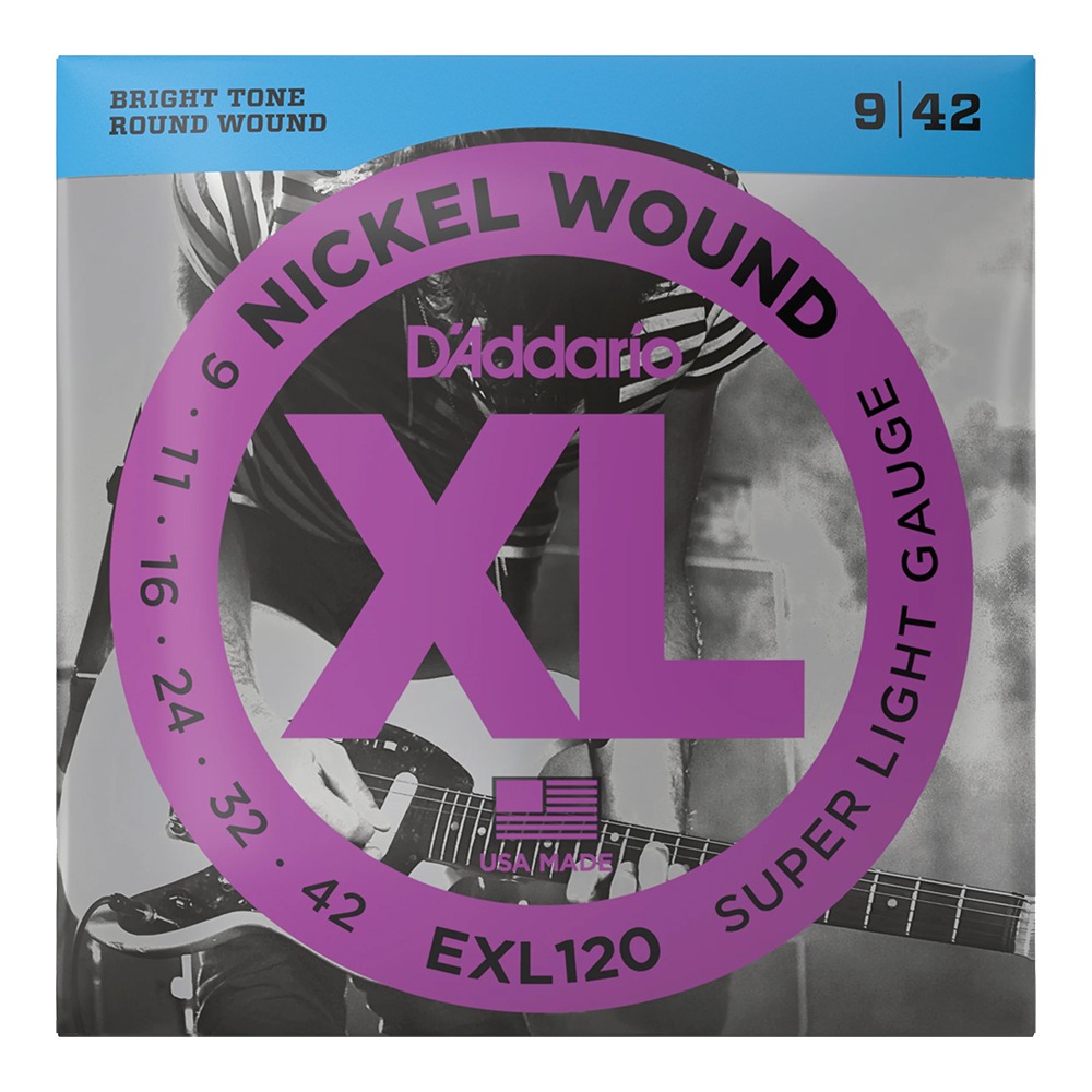 다다리오 EXL120 니켈 라운드 와운드 (009-042) 슈퍼 라이트 / 일렉 기타줄