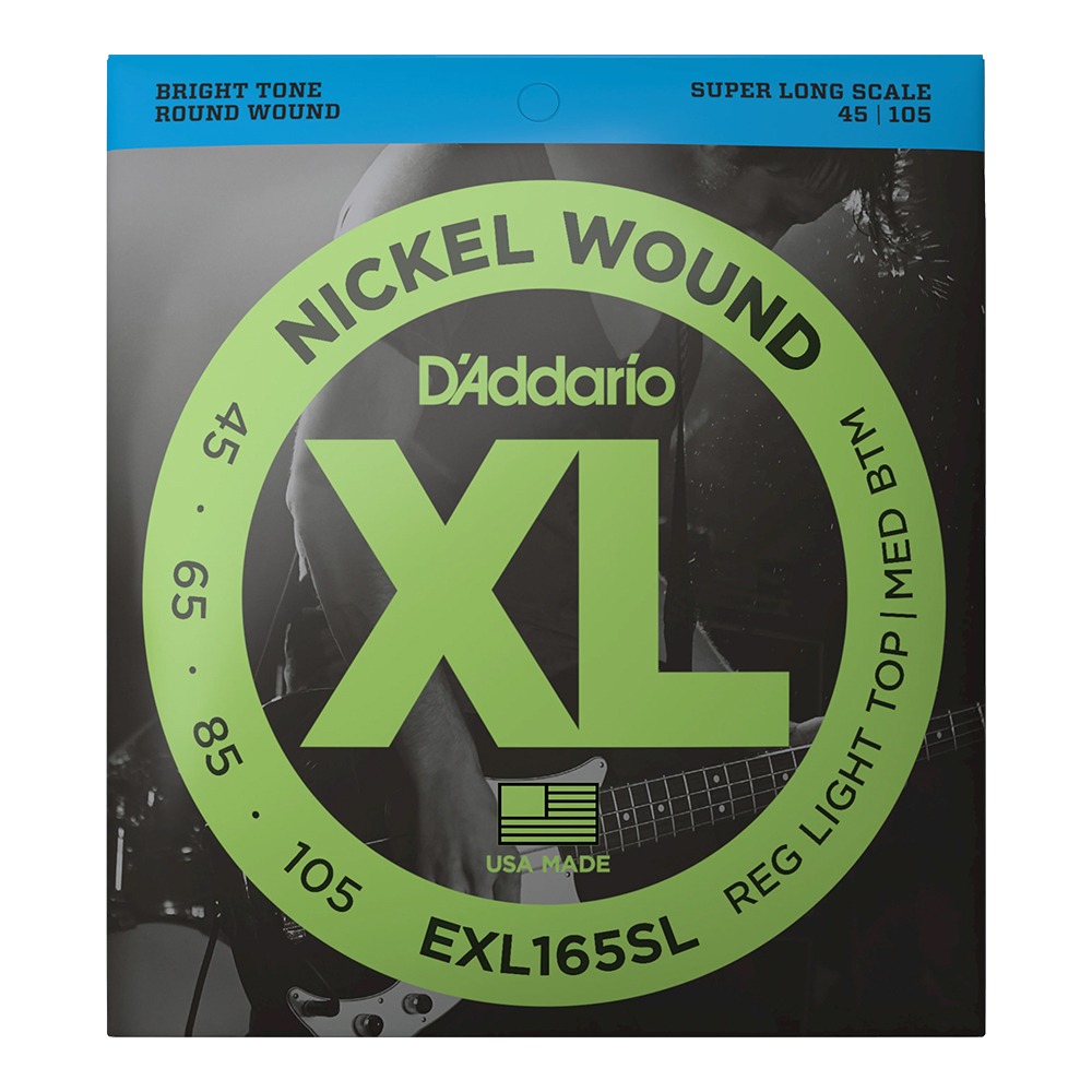 다다리오 EXL165SL 니켈 라운드 와운드 (045-105) 슈퍼 롱 스케일 베이스 기타줄