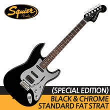 스콰이어 STANDARD FAT STRATOCASTER BLACK &amp; CHROME (SPECIAL EDITION)
